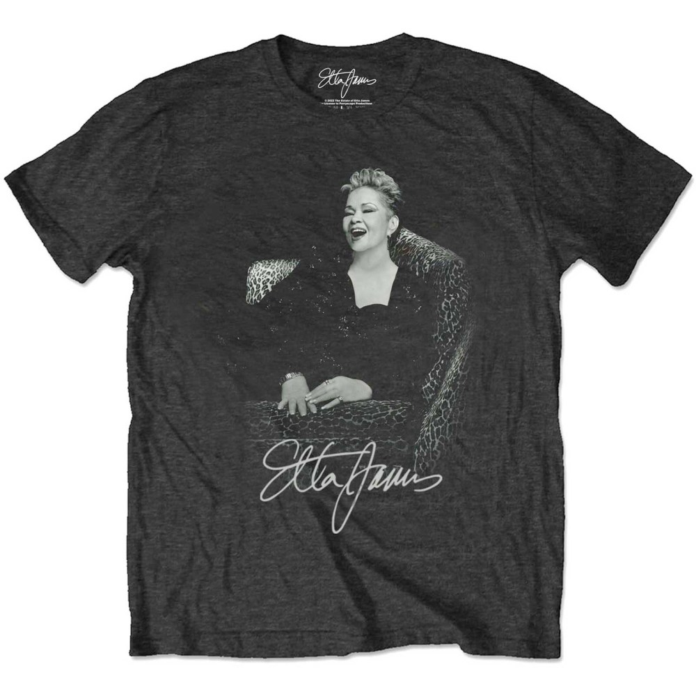 Etta James - Etta Seated Mens Tshirt - Black
